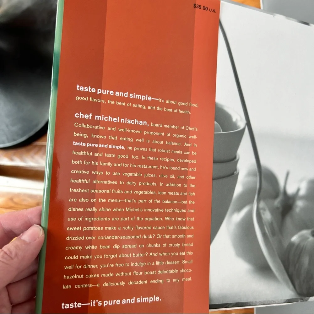 Taste: Pure and Simple Cookbook Hardcover Chronicle Books